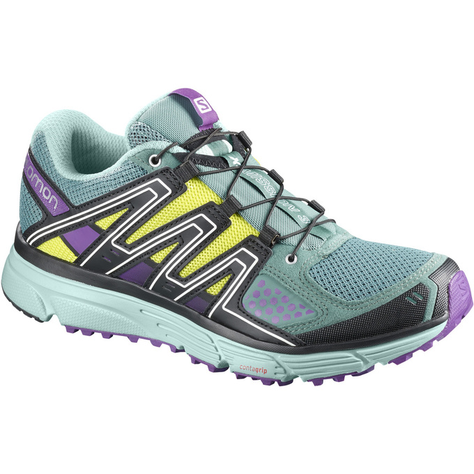 Zapatillas Trail Running Salomon Mujer Turquesa Claro - Salomon Argentina X-MISSION 3 W ,165309-HGC